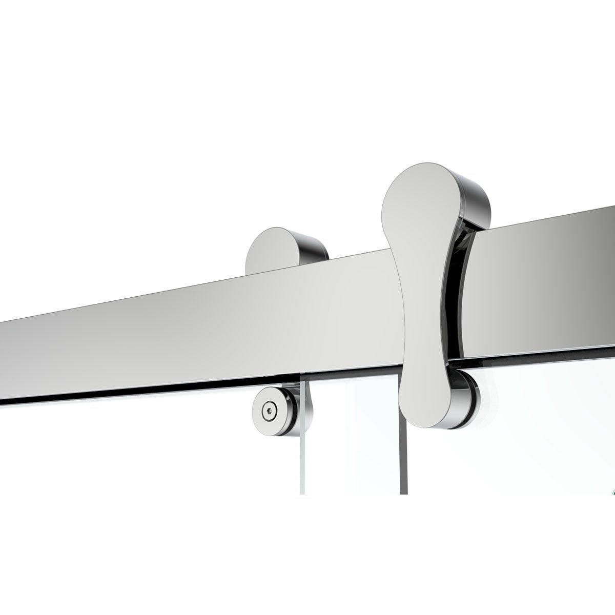 66" GBY22 Owen Bypass Series Shower Door with Klearteck Treatment (3/8" Thickness) (Brushed Nickel)