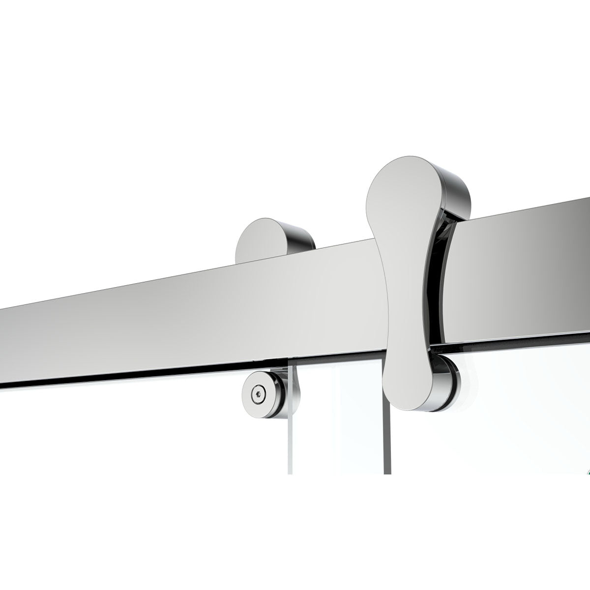 66" GBY22 Owen Bypass Series Tub Door with Klearteck Treatment (3/8" Thickness) (Chrome)