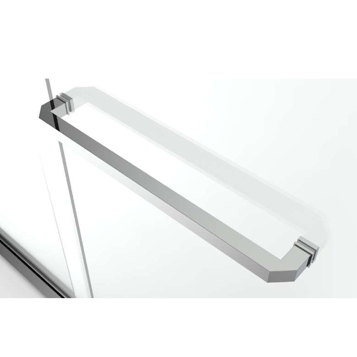 66" GBY22 Owen Bypass Series Shower Door with Klearteck Treatment (3/8" Thickness) (Brushed Nickel)