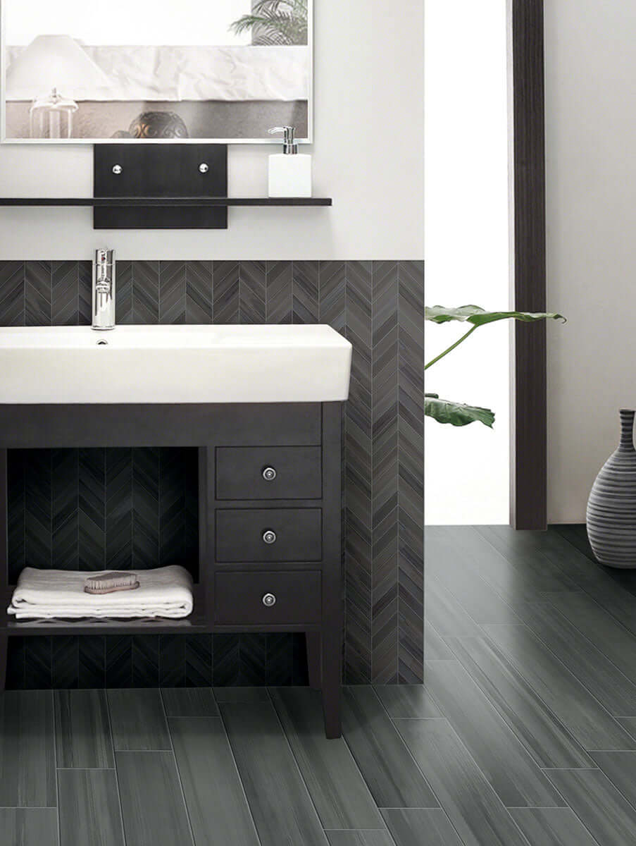 WATERCOLOR GRAPHITE 3.5X24 BULLNOSE Trims & Pencils, Finishing Pieces - Shop at Home Craft Studio | Call