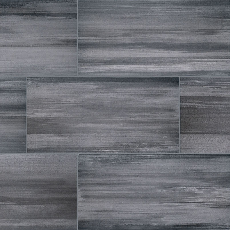 Graphite Watercolor Porcelain Tile
