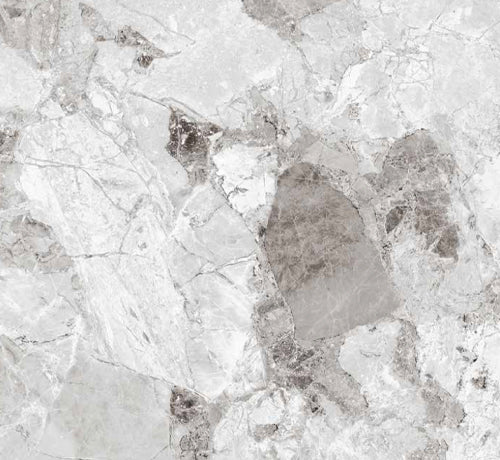 High polished grey Bardiglio tile showcasing elegant marble patterns and textures.