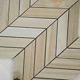 Havenwood Beige Chevron Mosaic 12x15