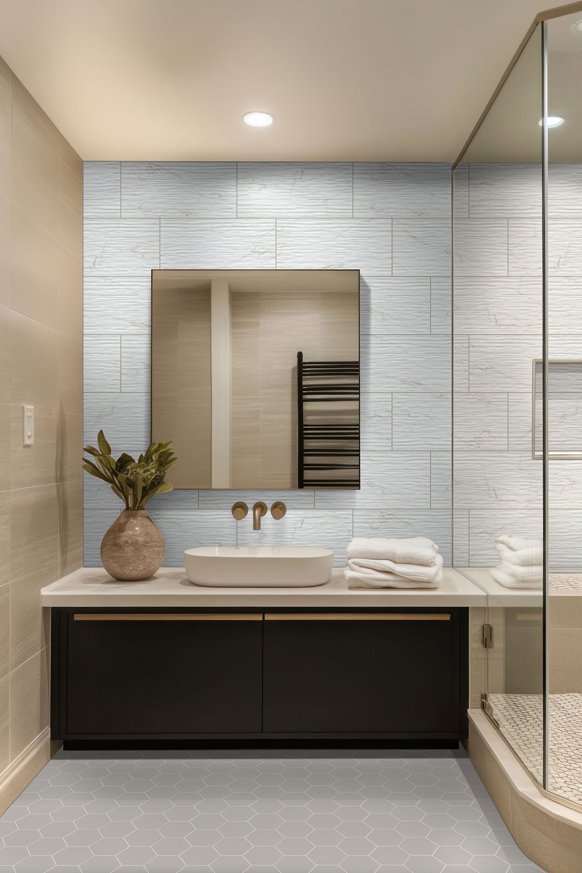 Hexley Dove Hexagon Tile