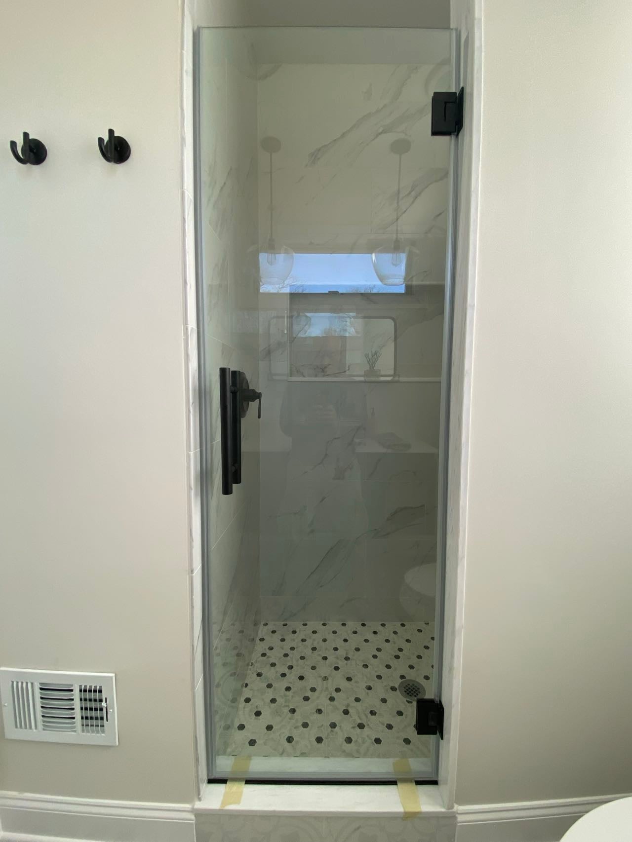 1PC Miko Hinge (Matte Black) shower door - Shop at Home Craft Studio - 7