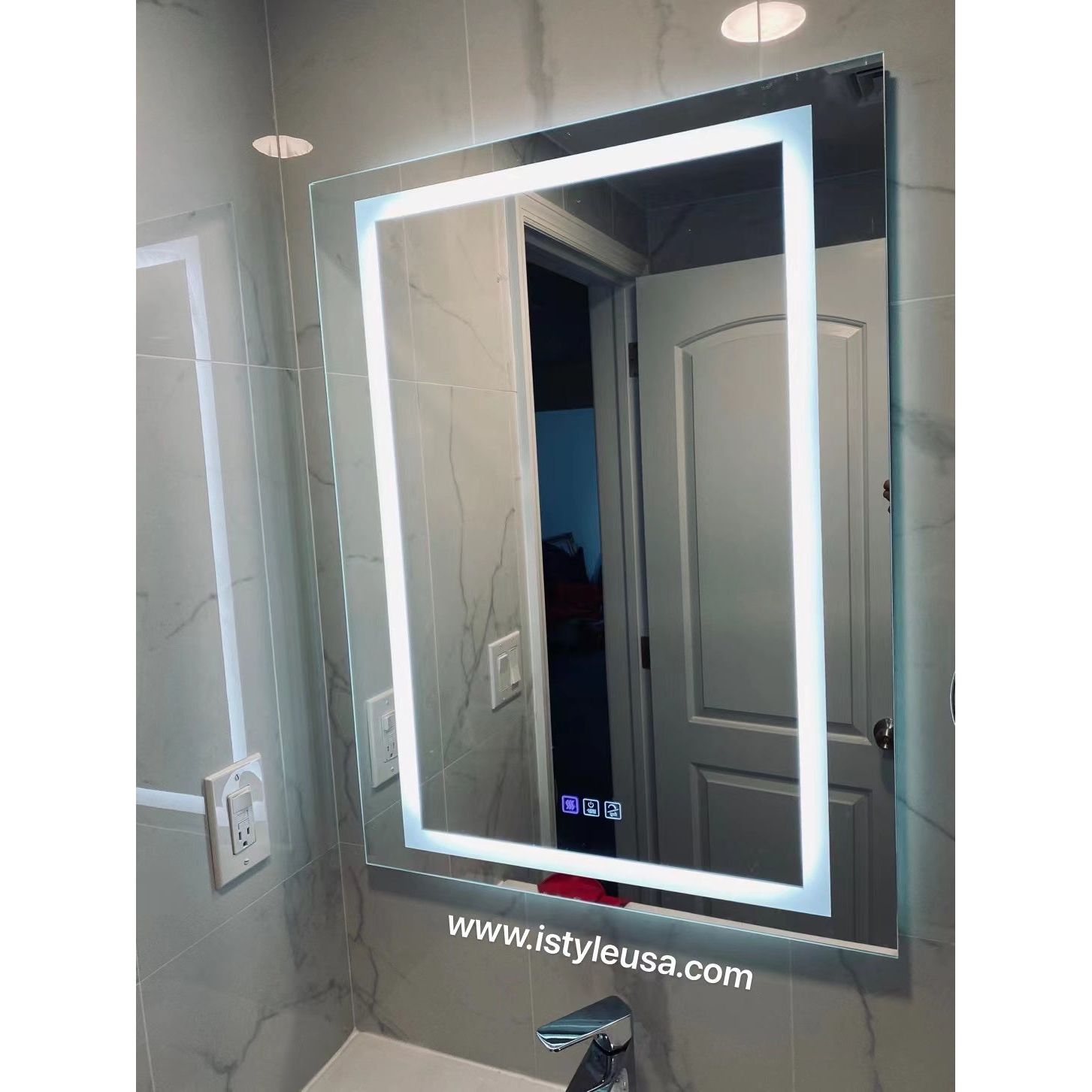 20" LED Ana Medicine Cabinet (Surface Mount/Recessed) (Left Hinge) led medicine cabinet - Shop at Home Craft Studio - 3