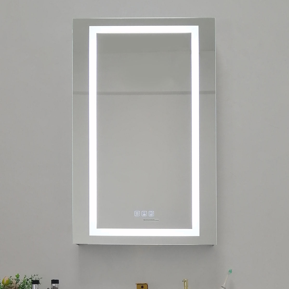 20" LED Ana Medicine Cabinet (Surface Mount/Recessed) (Left Hinge) led medicine cabinet - Shop at Home Craft Studio - 6