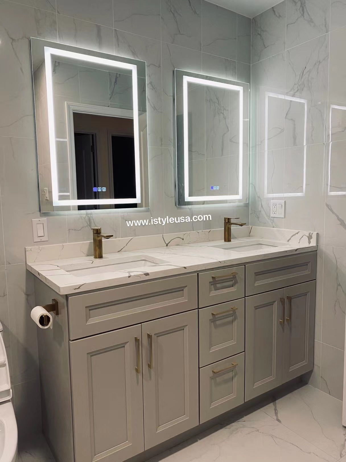 36" LED Ana Medicine Cabinet (Surface Mount/Recessed) - Shop at Home Craft Studio - 18