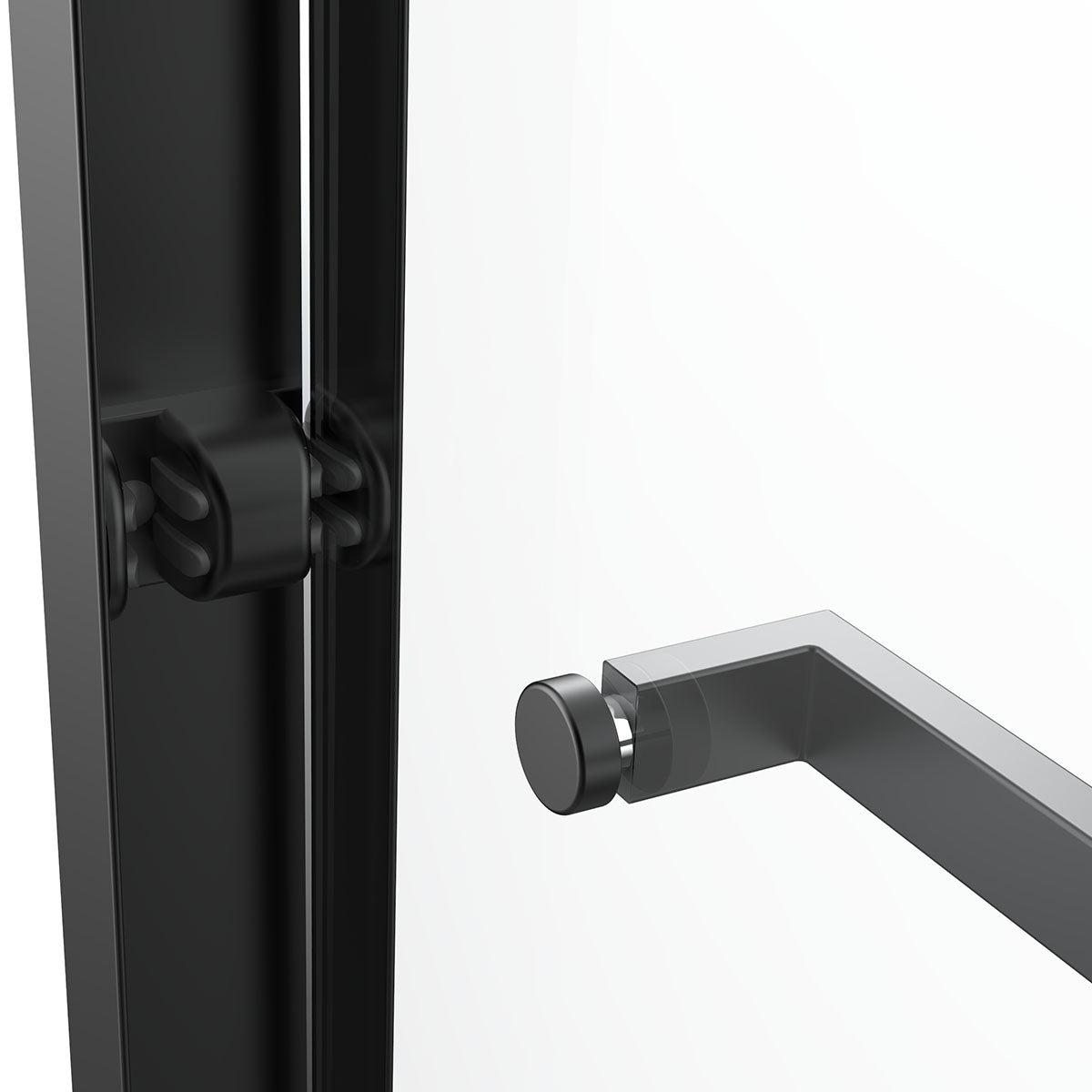 BP01 Bypass Shower Door (5/16" Thickness) (Matte Black) - Shop at Home Craft Studio - 5