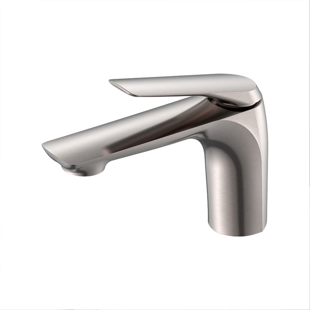 F050 Single Hole Basin Faucet with Pop Up (Brushed Nickel) - Shop at Home Craft Studio - 3