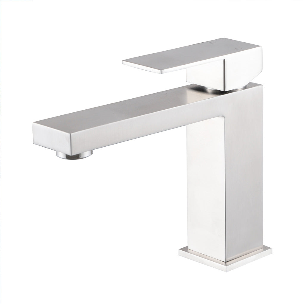 F231 Single Hole Basin Faucet with Pop Up (Brushed Nickel) - Shop at Home Craft Studio - 2