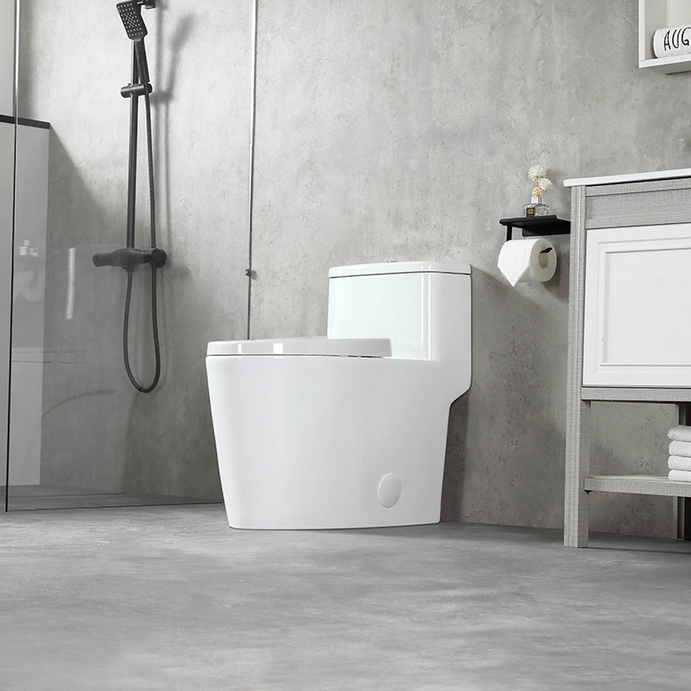 K-0332 One-Piece 28"h Dual Flush Toilet (12" Rough) - Shop at Home Craft Studio - 4