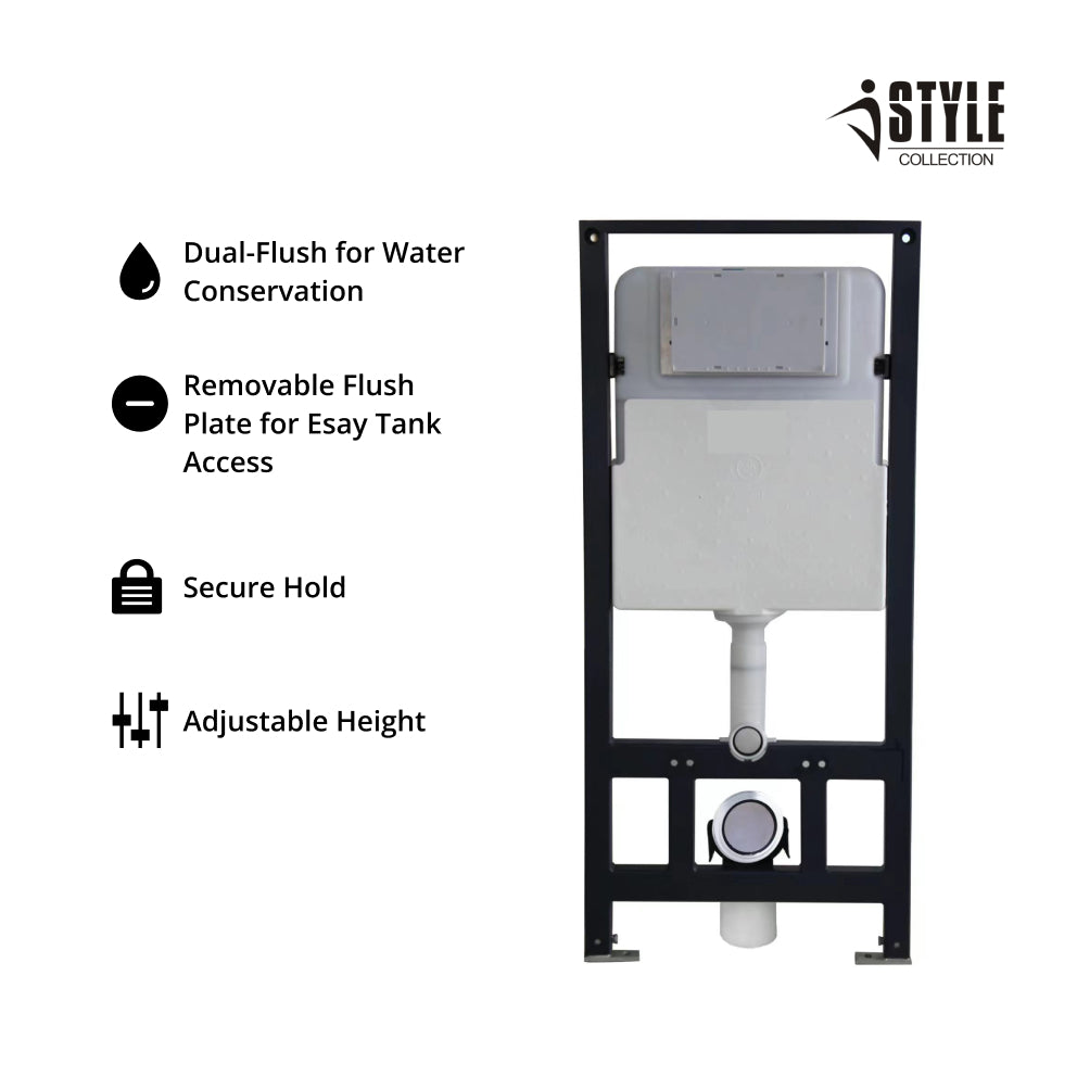 K-0707 Wall Hung Toilet with In-Wall Tank & Carrier System - Shop at Home Craft Studio - 7