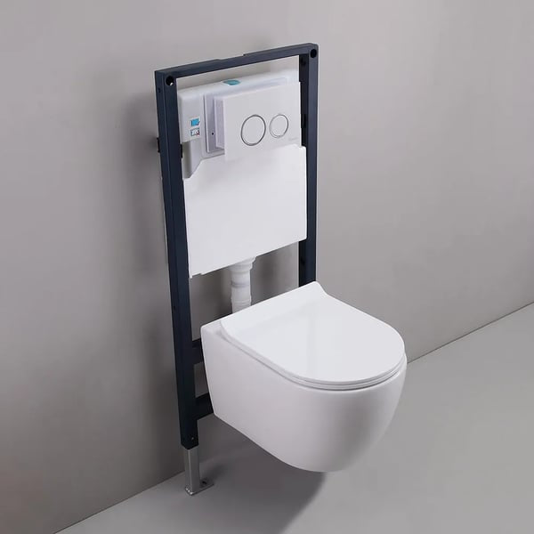 K-0707 Wall Hung Toilet with In-Wall Tank & Carrier System - Shop at Home Craft Studio - 9