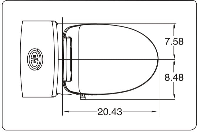 Model 3 SY0101 Smart Bidet Toilet Seat (Elongated) Toilets - Shop at Home Craft Studio - 14