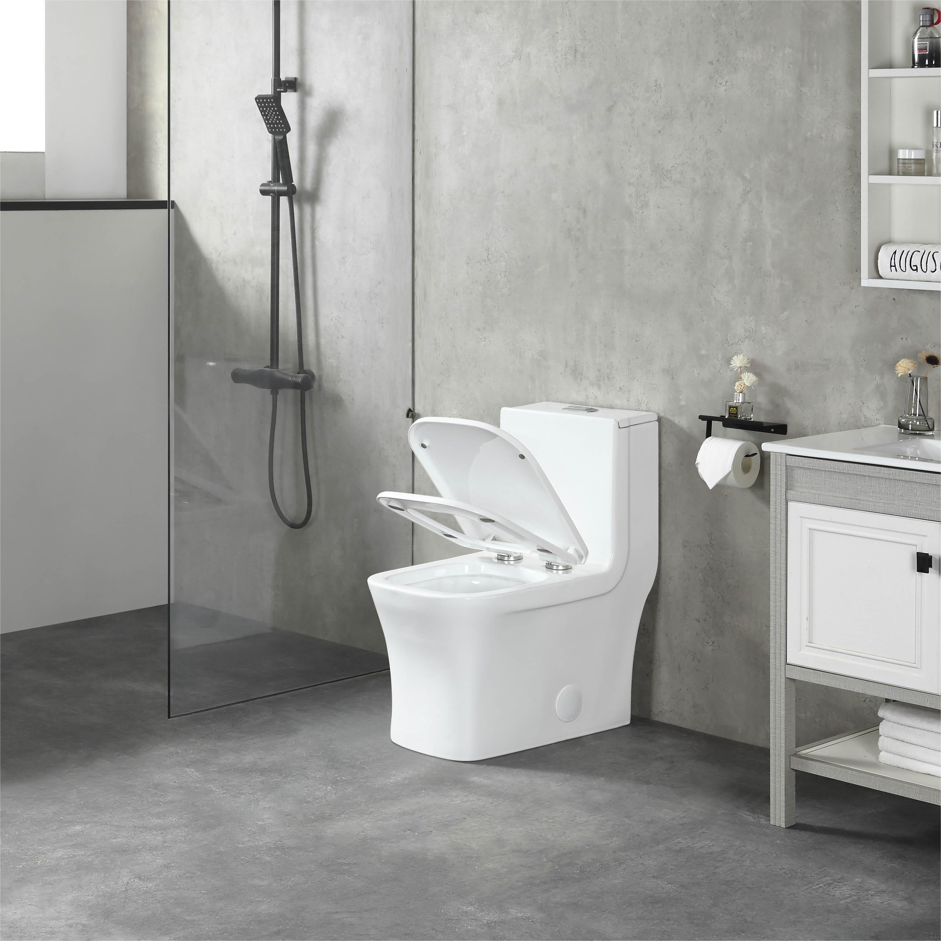 (T2706)/K-0329 One-Piece 27"h Dual Flush Toilet (12" Rough) Toilet - Shop at Home Craft Studio - 4