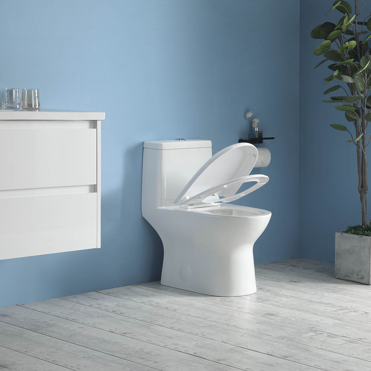 T2805/K-0397 One-Piece 28"h Dual Flush Toilet (10" Rough) - Shop at Home Craft Studio - 5
