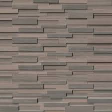 Brown Wave 3D Honed 6X24 Panel