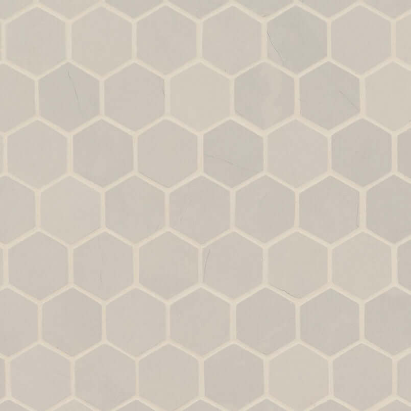 SANDE IVORY 2X2 HEXAGON MATTE Floor or Wall Tile - Shop at Home Craft Studio | Call