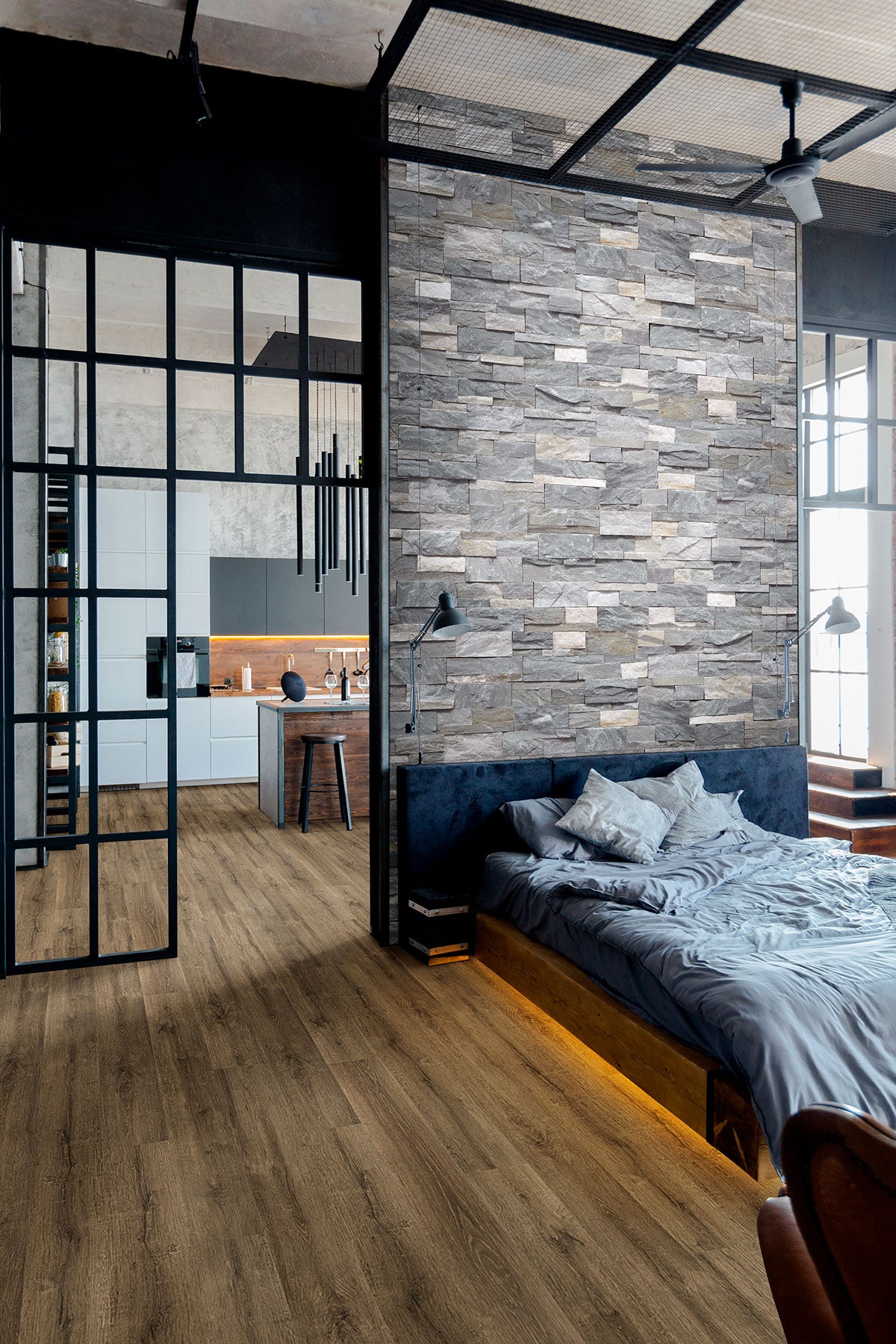 Kallum Walnut Waves Luxury Vinyl Planks