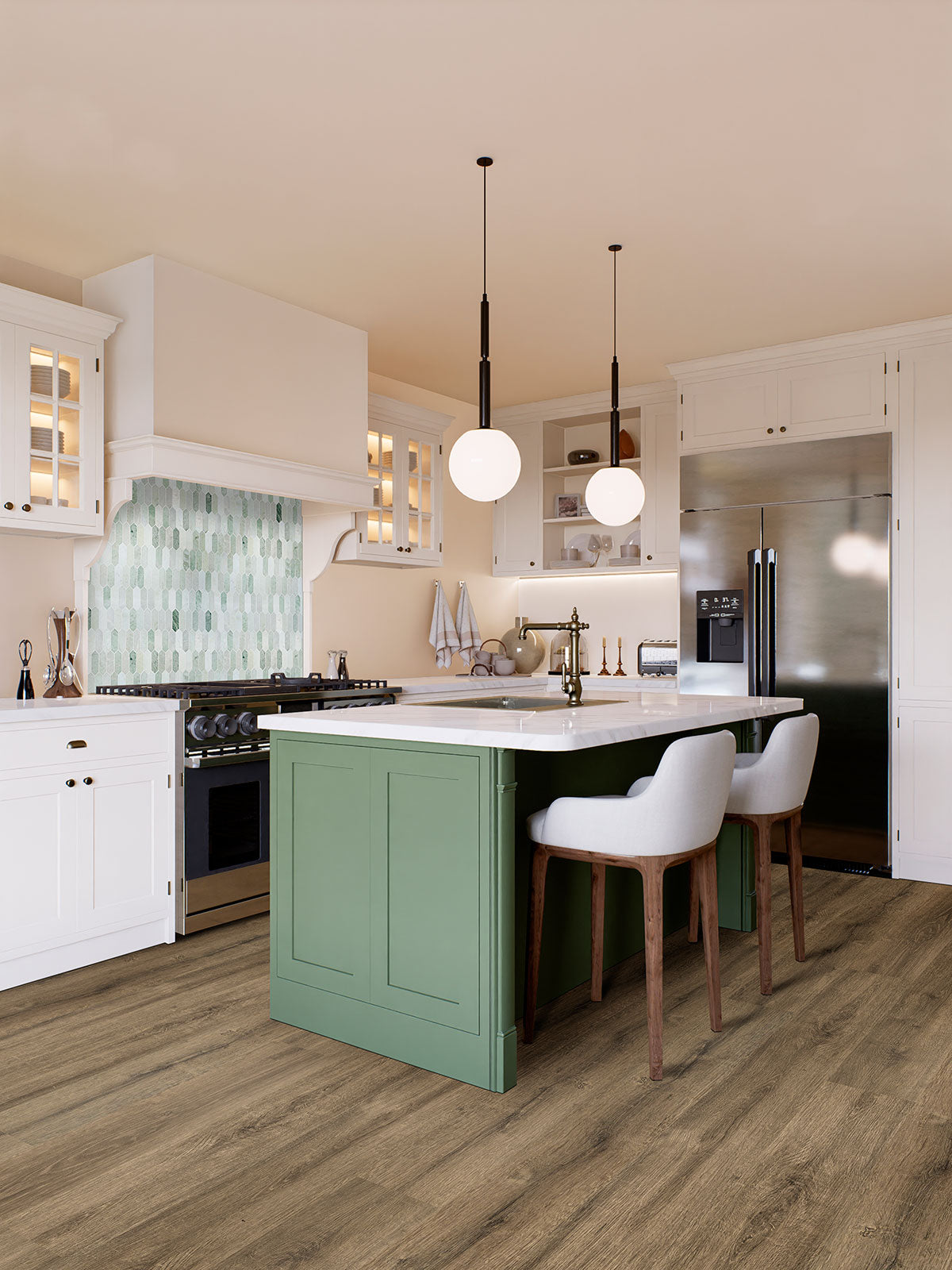 Kallum Walnut Waves Luxury Vinyl Planks