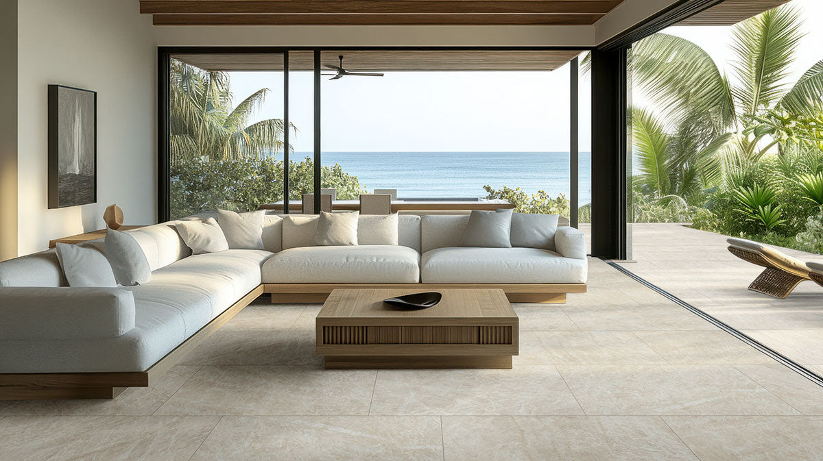 Legions Taja Ivory Porcelain Tile