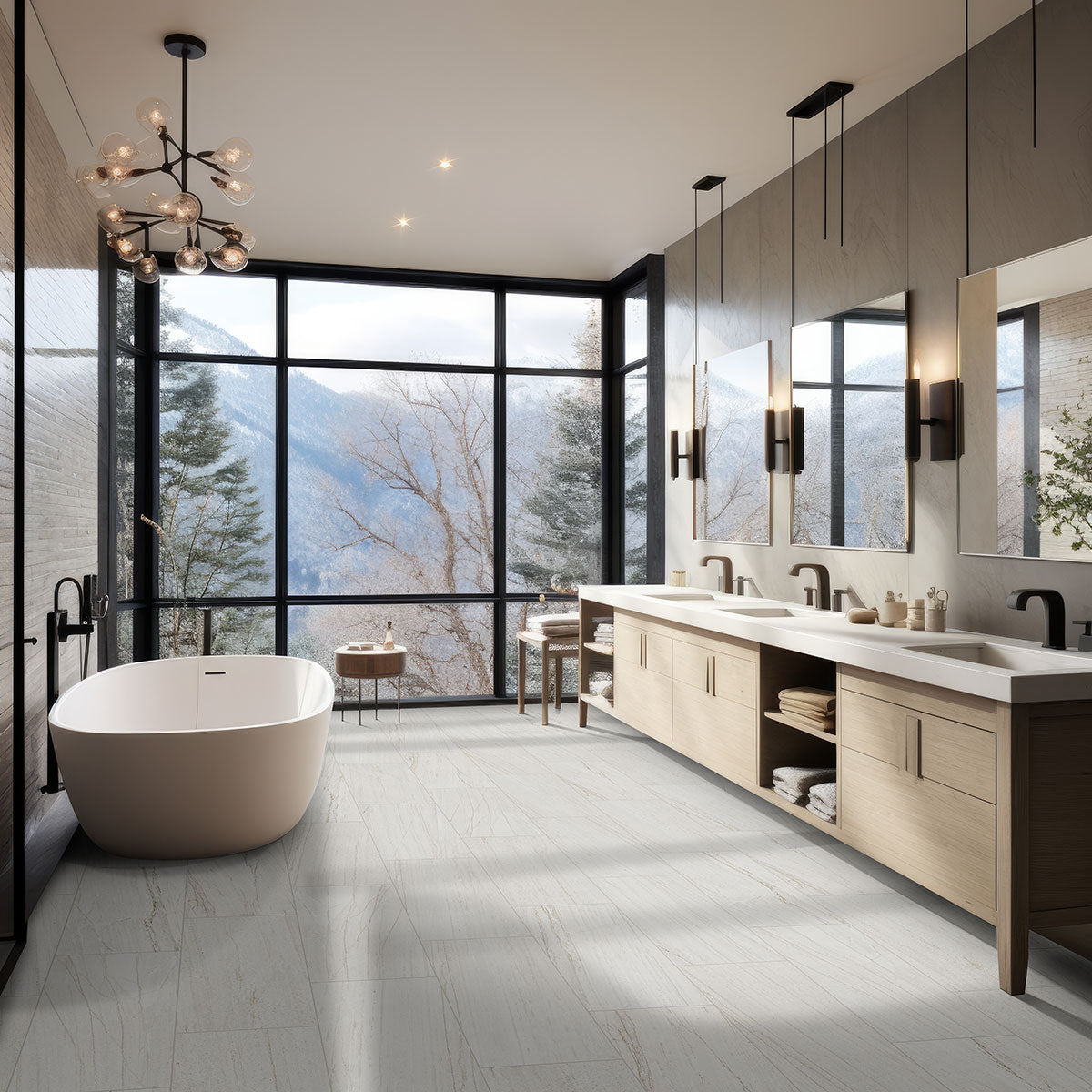 Malahari White Porcelain Tile