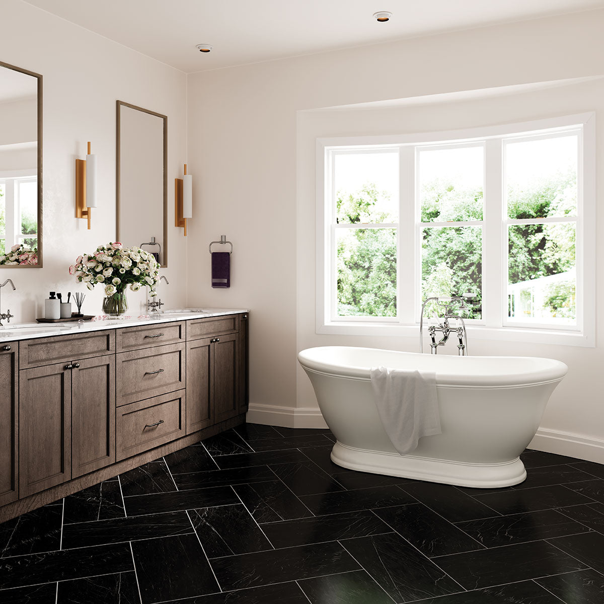 Marquina Noir Porcelain Tile