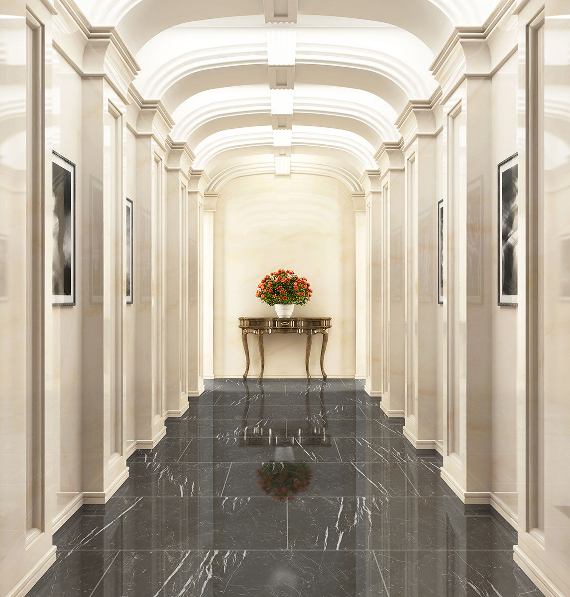 Marquina Noir Porcelain Tile