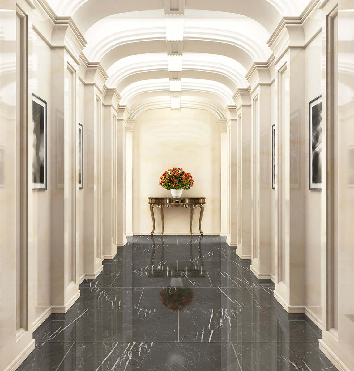 Marquina Noir Porcelain Tile