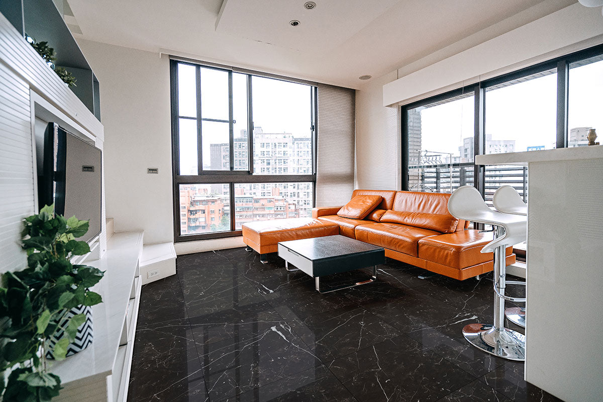 Marquina Noir Porcelain Tile