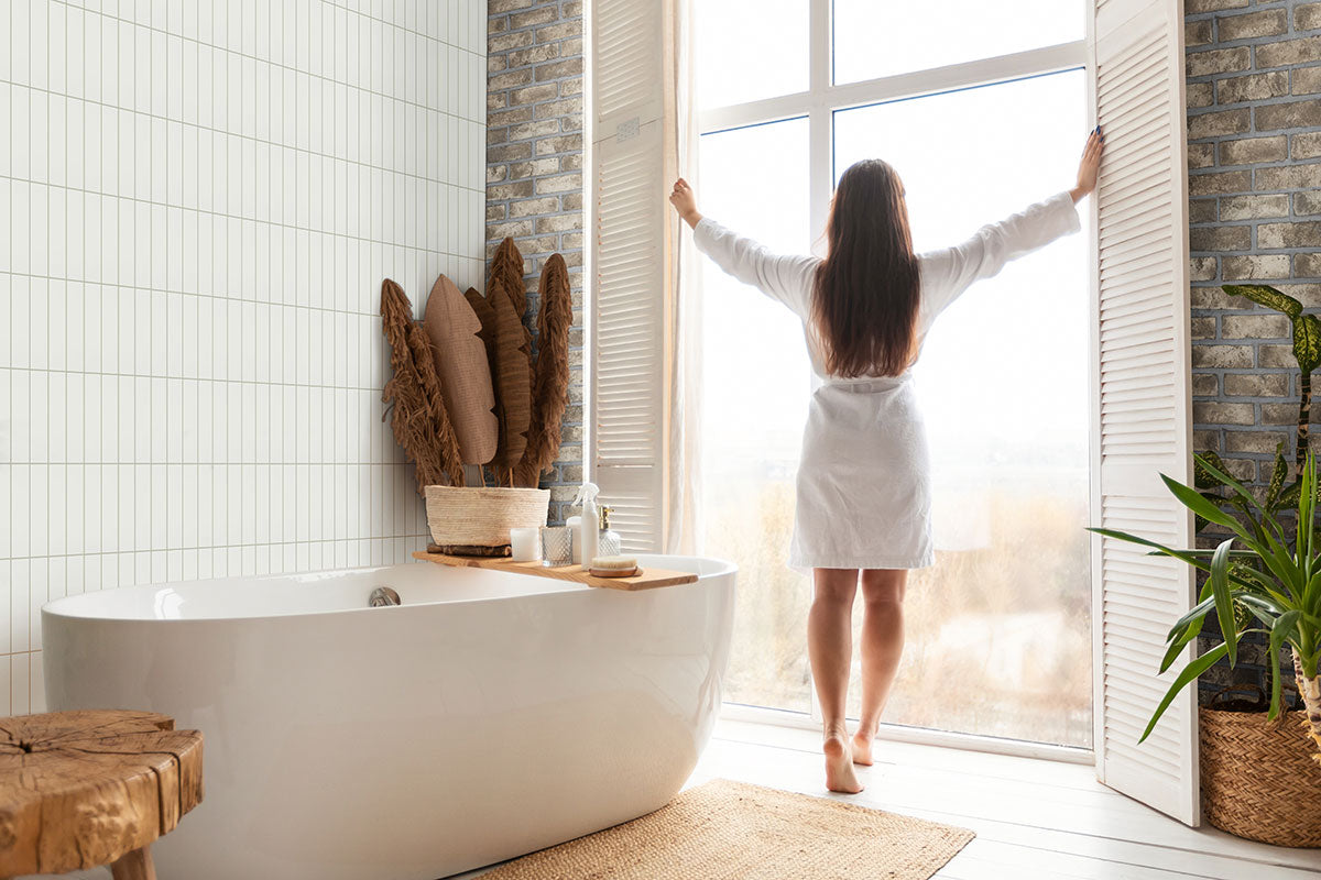 Metro White 2x8 Glossy