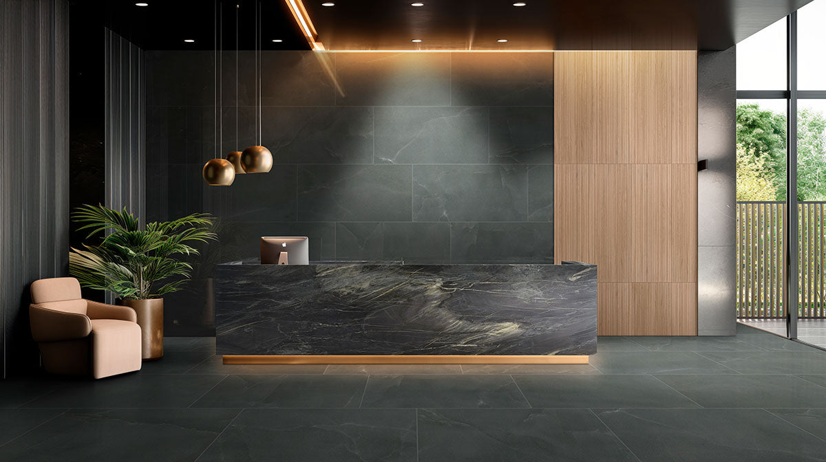 Regallo Midnight Agate Porcelain Tile