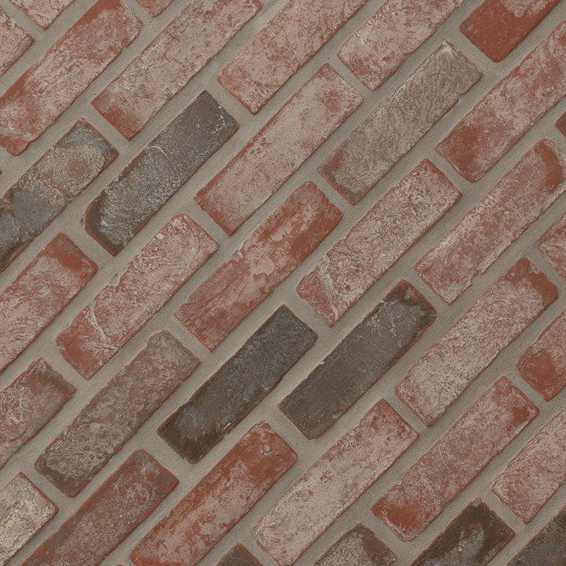 Noble Red Clay Brick Tile 2.25x7.5