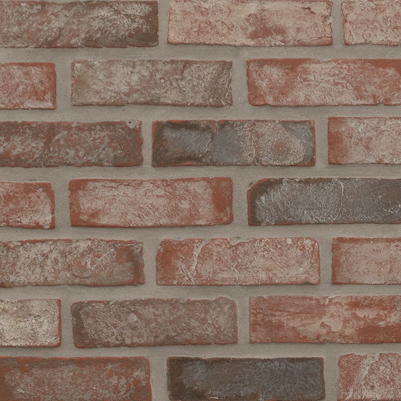 Noble Red Clay Brick Tile 2.25x7.5