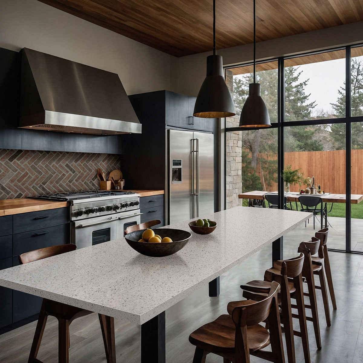 Noble Red Clay Brick Herringbone 2.25x7.5