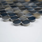 Penny Round Azul Glossy