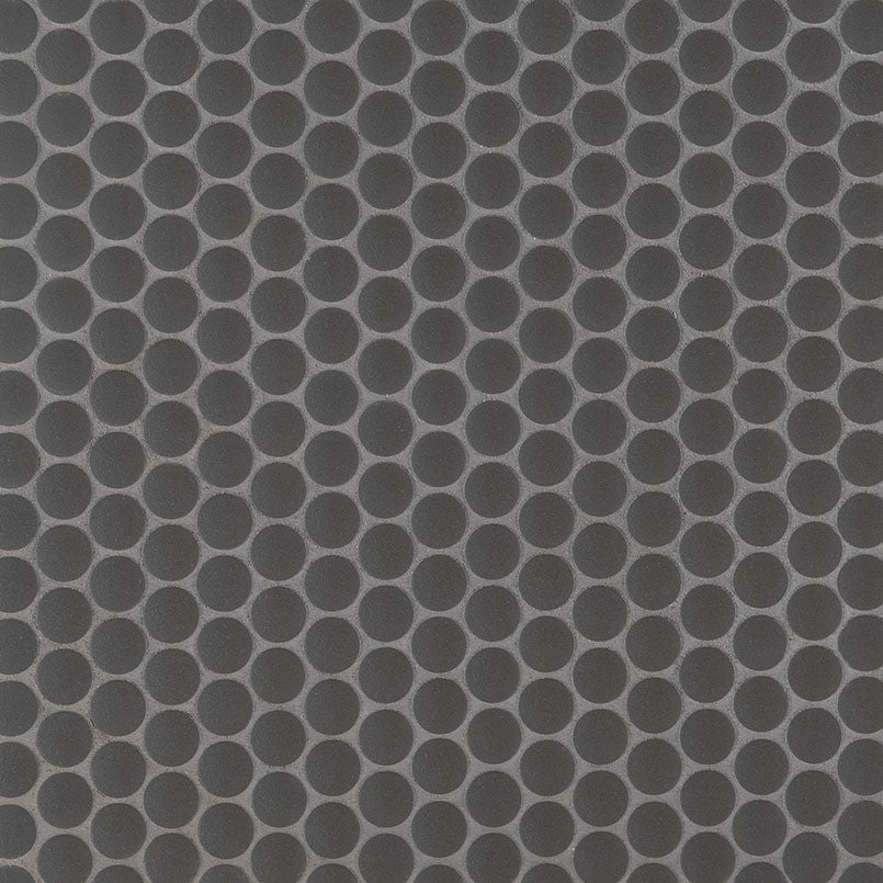 Penny Round Nero 6mm Matte