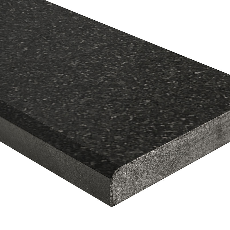 Black Granite 4x36x0.75 Honed Double Beveled Threshold