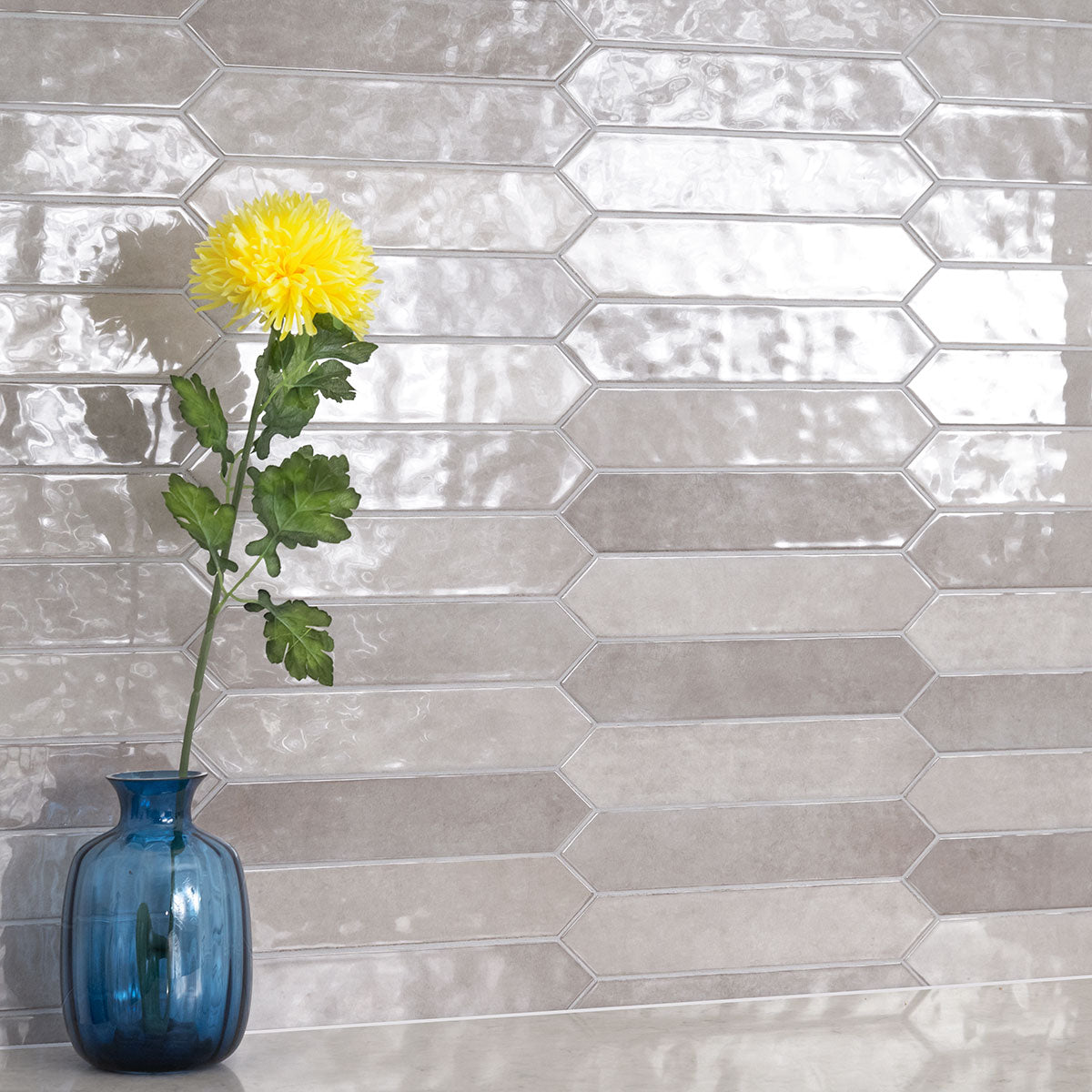 Renzo Sterling Ceramic Pickett Tile