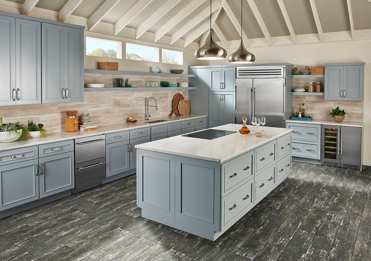 Vintage Silver Porcelain Tile