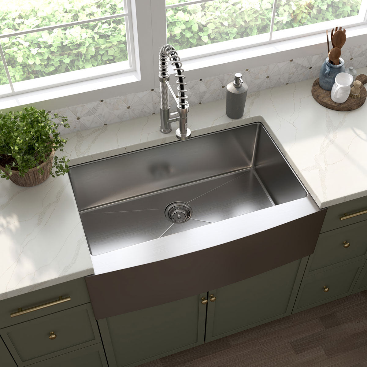 Handcrafted Farmhouse with Apron 16G 3321