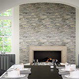 Sunset Silver Stacked Stone Panels