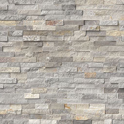 Sunset Silver Stacked Stone Panels