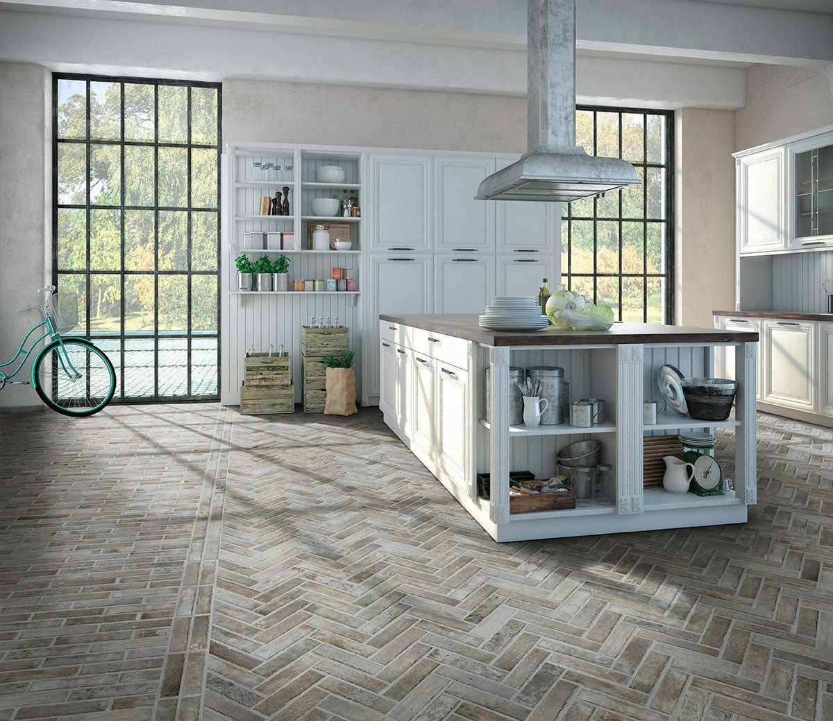 Taupe Porcelain Tile 2x10