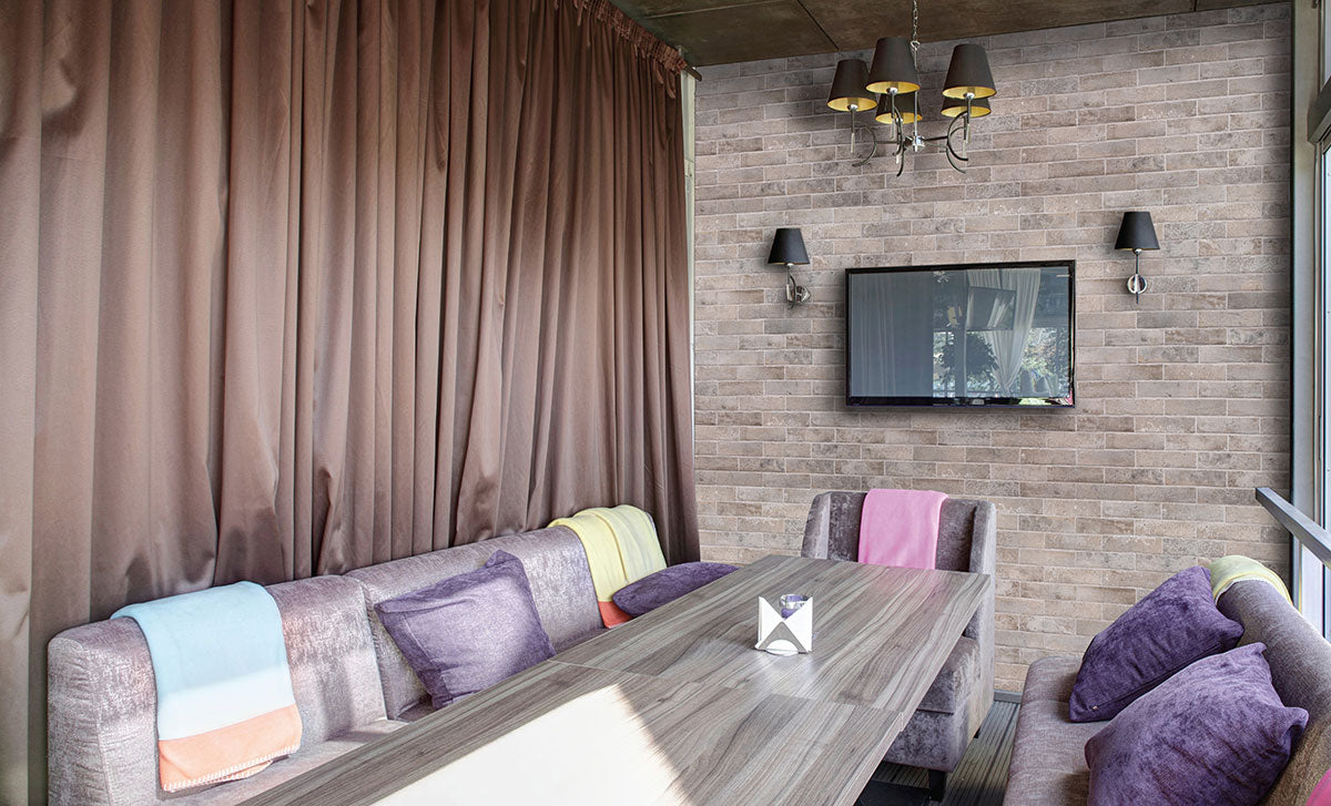 Taupe Porcelain Tile 2x10