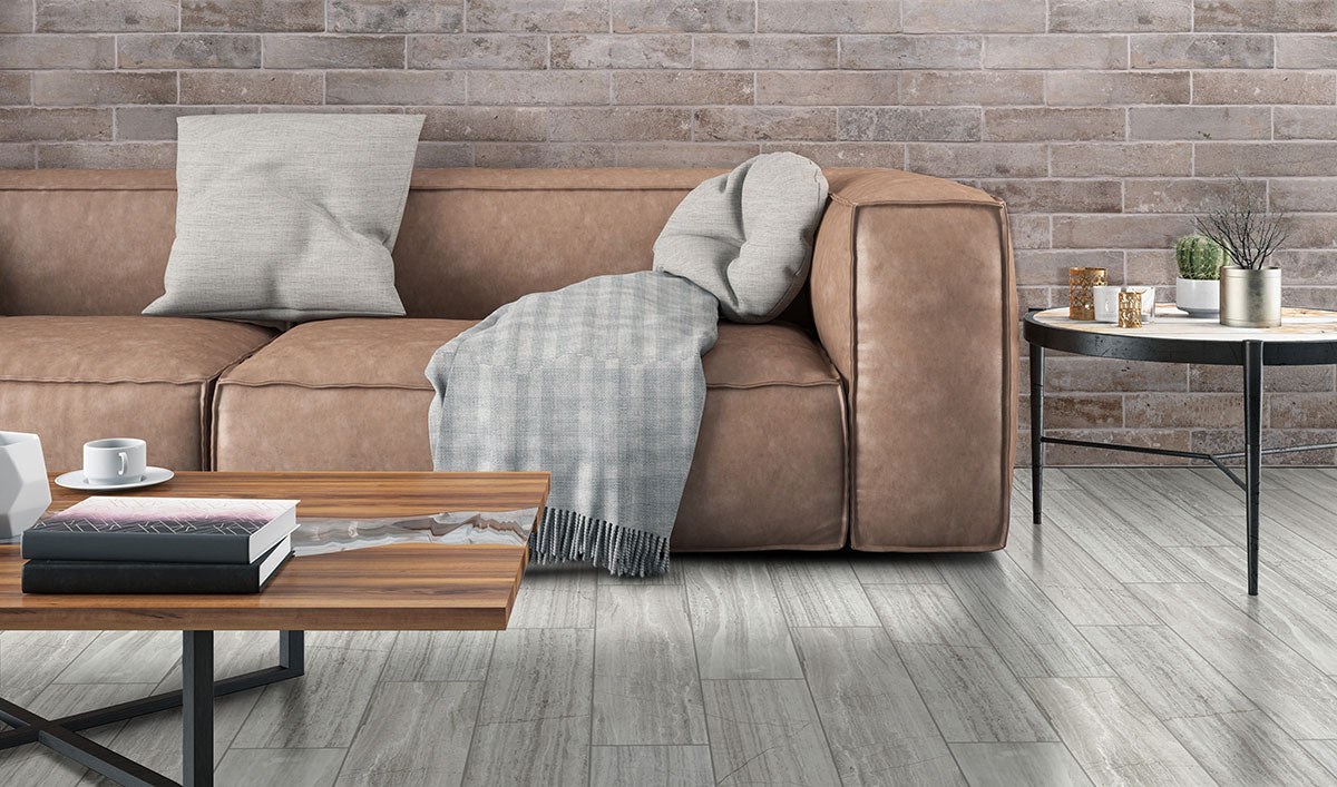 Taupe Porcelain Tile 2x10