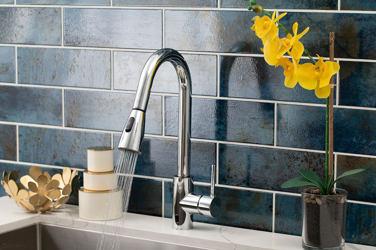 Touch-less Infrared Sensor Kitchen Faucet - 811 Chrome