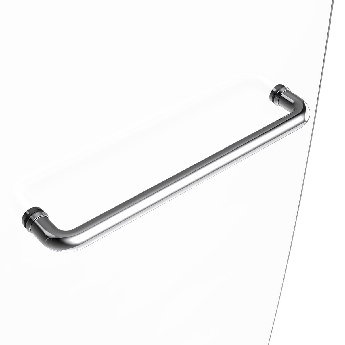TS04 Allen Frameless Hinged Shower Door with Klearteck (3/8" Thickness) (Chrome)