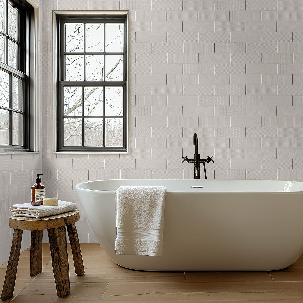 Urbano Crema 3D Mix Tile